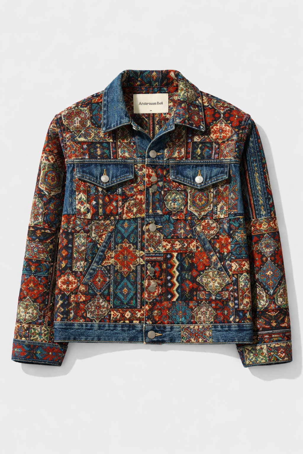 Tribal Fusion Dark Denim Jacket