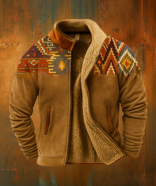Western Tribal Sherpa Jacket